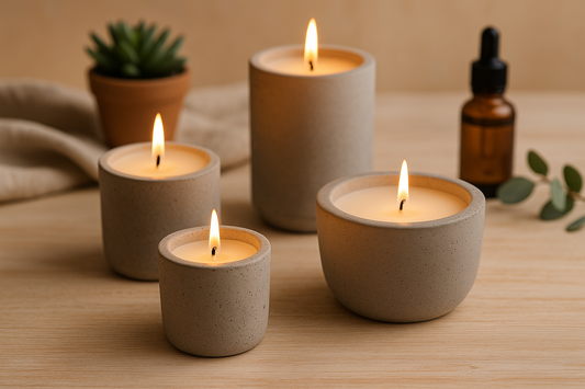 Vasos de Concreto para Velas Artesanales: La Tendencia Moderna que Encanta a Amantes del Diseño Natural
