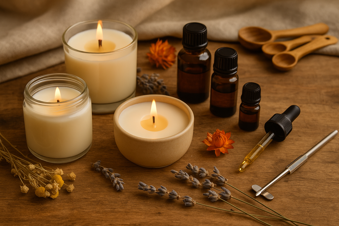 🕯️¿Se pueden usar aceites esenciales en las velas? Pros, contras y mejores prácticas para velas artesanales naturales🌿
