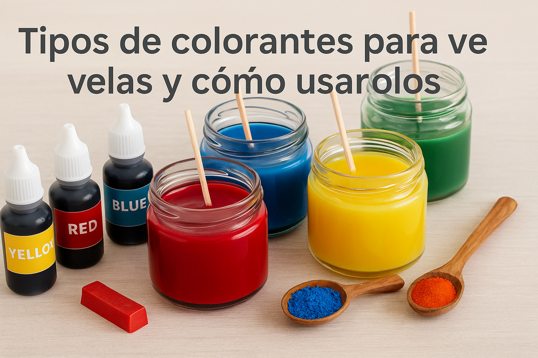 🎨 Tipos de colorantes para velas artesanales y cómo usarlos como todo un experto en CandleCraft 🕯️