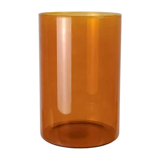 1000ml - Mónaco Vaso de Vidrio para Velas - Extra Alto - Ámbar Transparente - Candle Craft