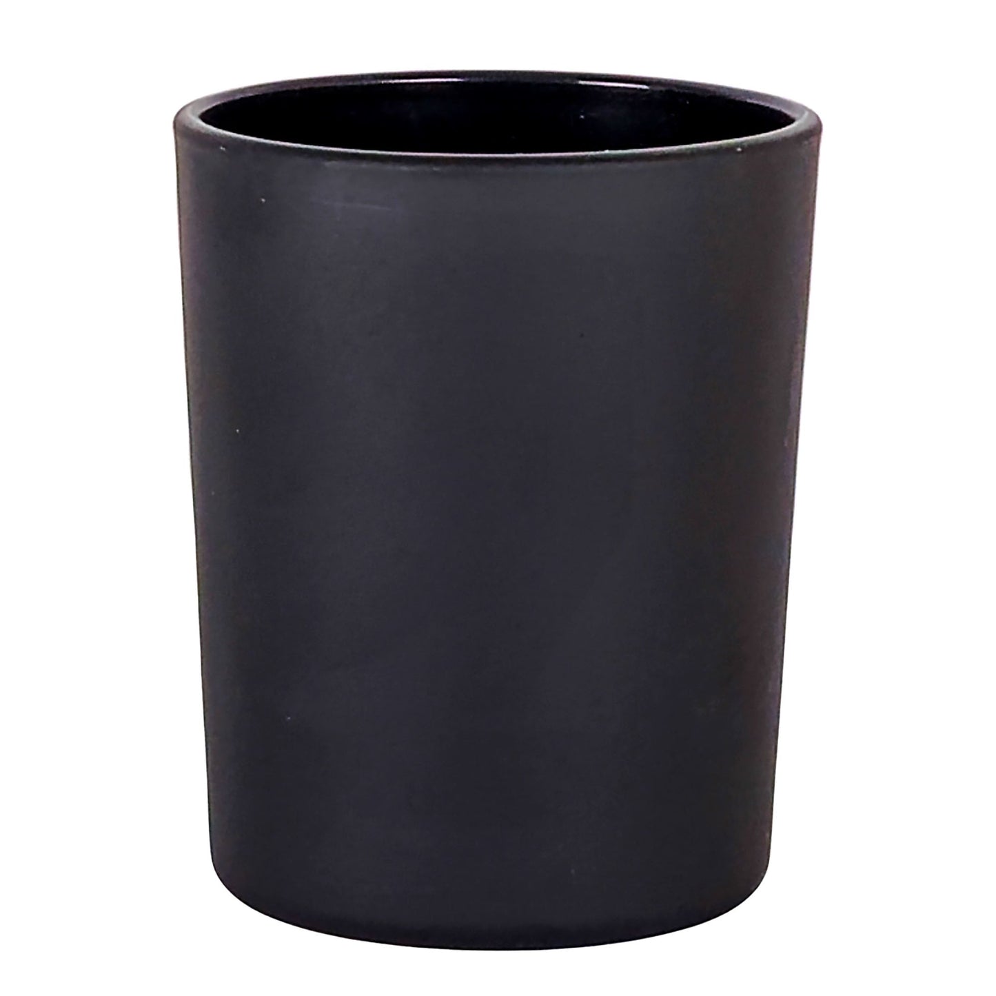 100ml - Mónaco Vaso de vidrio para velas - Negro Mate - Candle Craft