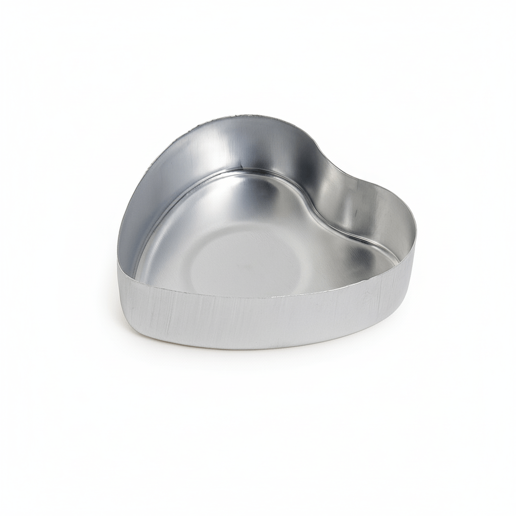 100pzas - Lata de Aluminio en Forma de Corazón para Velas de Té – Vasos para Velas Artesanales - Candle Craft
