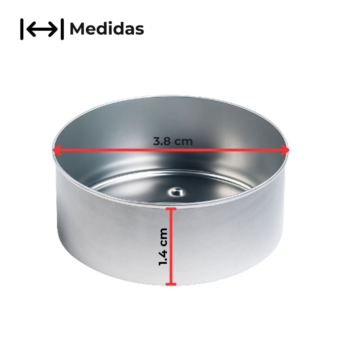100pzas - Lata de Aluminio para Velas de Té – Vasos para Velas Artesanales con Mechas / Pabilos - Candle Craft