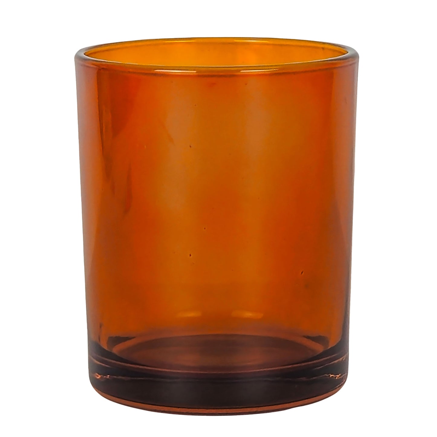 210ml - Mónaco Vaso de vidrio para velas - Ámbar Transparente