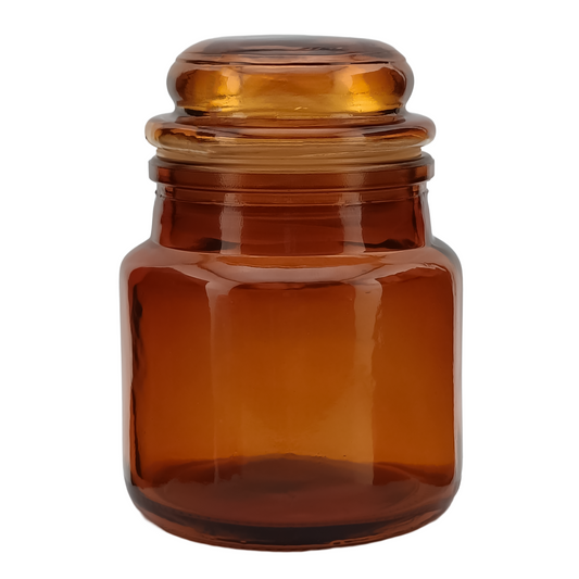 120ml – Siena Vaso Cilíndrico de Vidrio para Velas - Ámbar Transparente - Inspirado en Vasos de Yankee Candle ® – Transparente