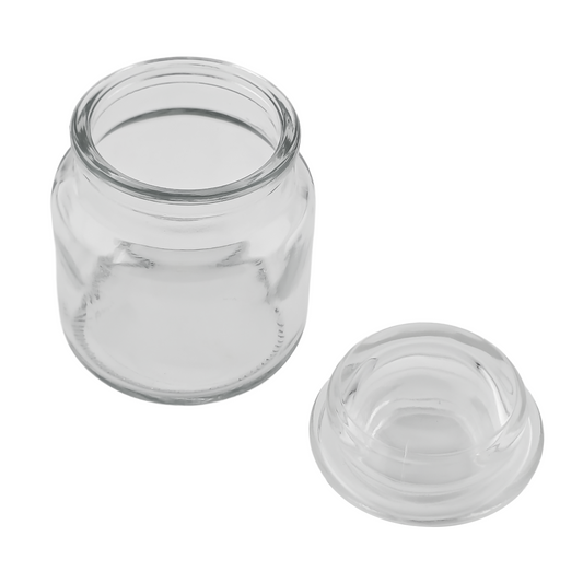 120ml – Siena Vaso Cilíndrico de Vidrio para Velas - Inspirado en Vasos de Yankee Candle ® – Transparente