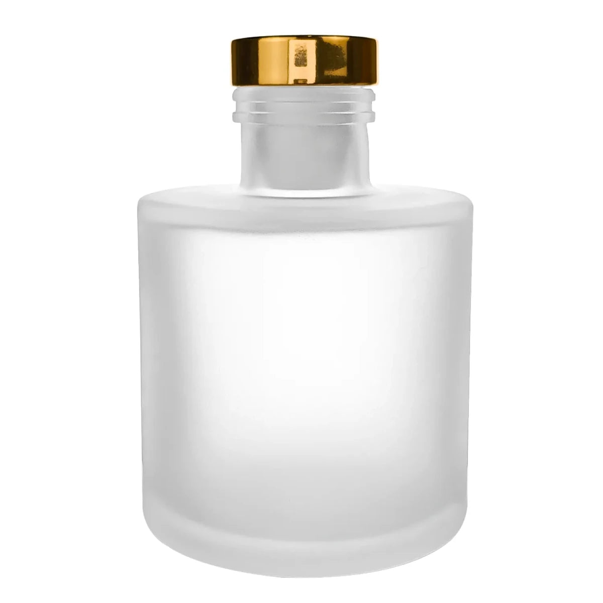 130ml Verona - Frasco para Difusor de Vidrio - Botella Difusor de Varillas Redondo - Blanco Satinado - Candle Craft