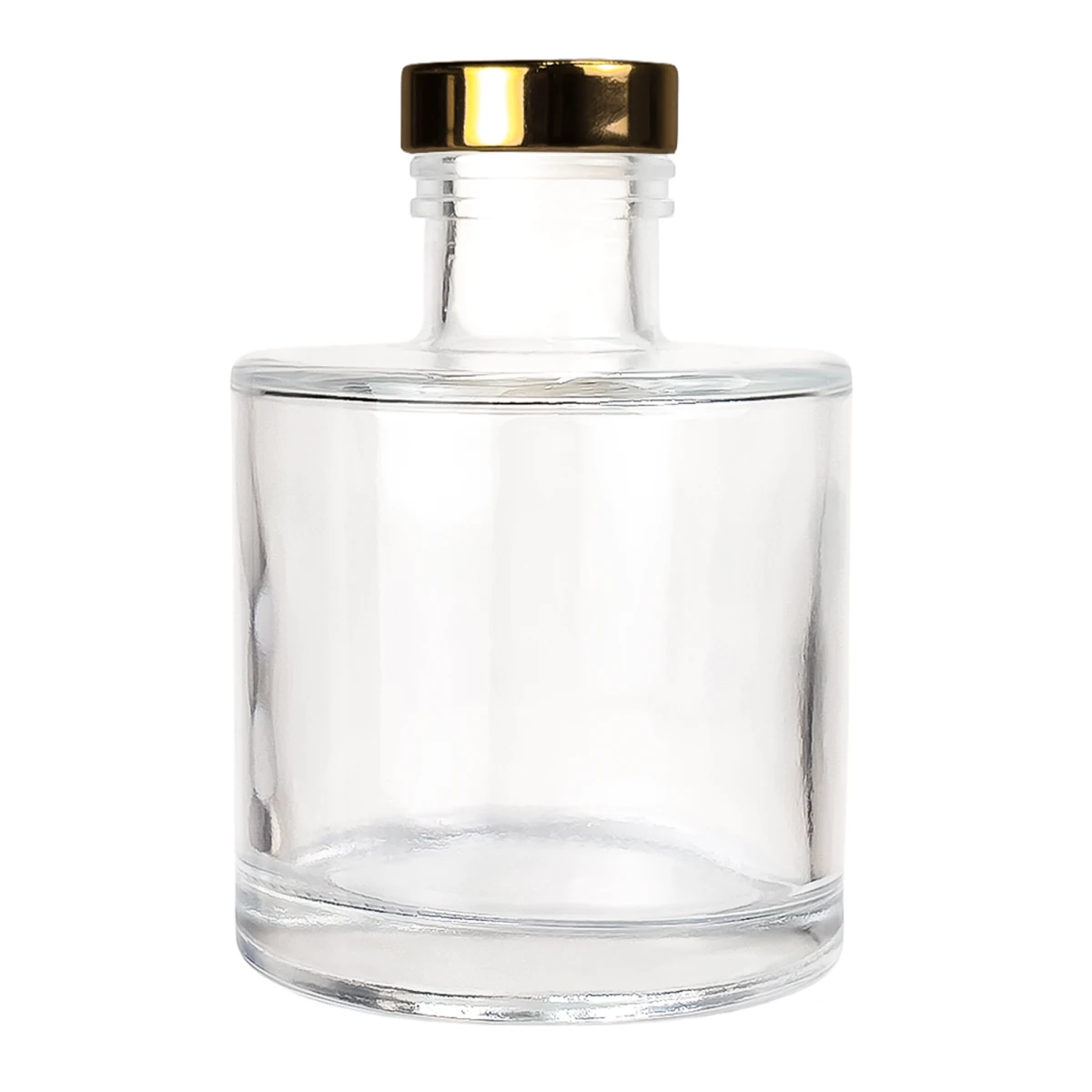 130ml Verona - Frasco para Difusor de Vidrio - Botella Difusor de Varillas Redondo - Cristal Transparente - Candle Craft