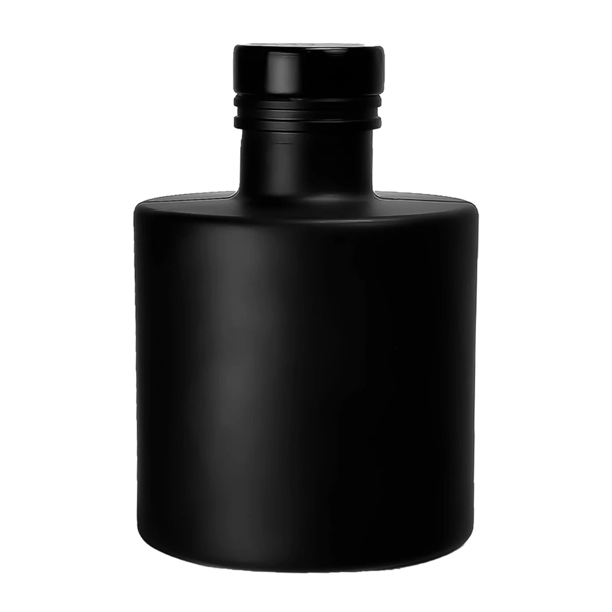 130ml Verona - Frasco para Difusor de Vidrio - Botella Difusor de Varillas Redondo - Negro Mate - Candle Craft