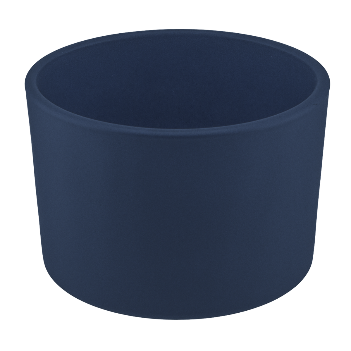 140ml - Mónaco Vaso de vidrio para velas - Gris Carbón Azulado Mate