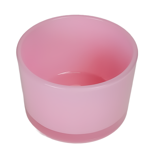 140ml - Mónaco Vaso de vidrio para velas - Rosa Claro Brillante