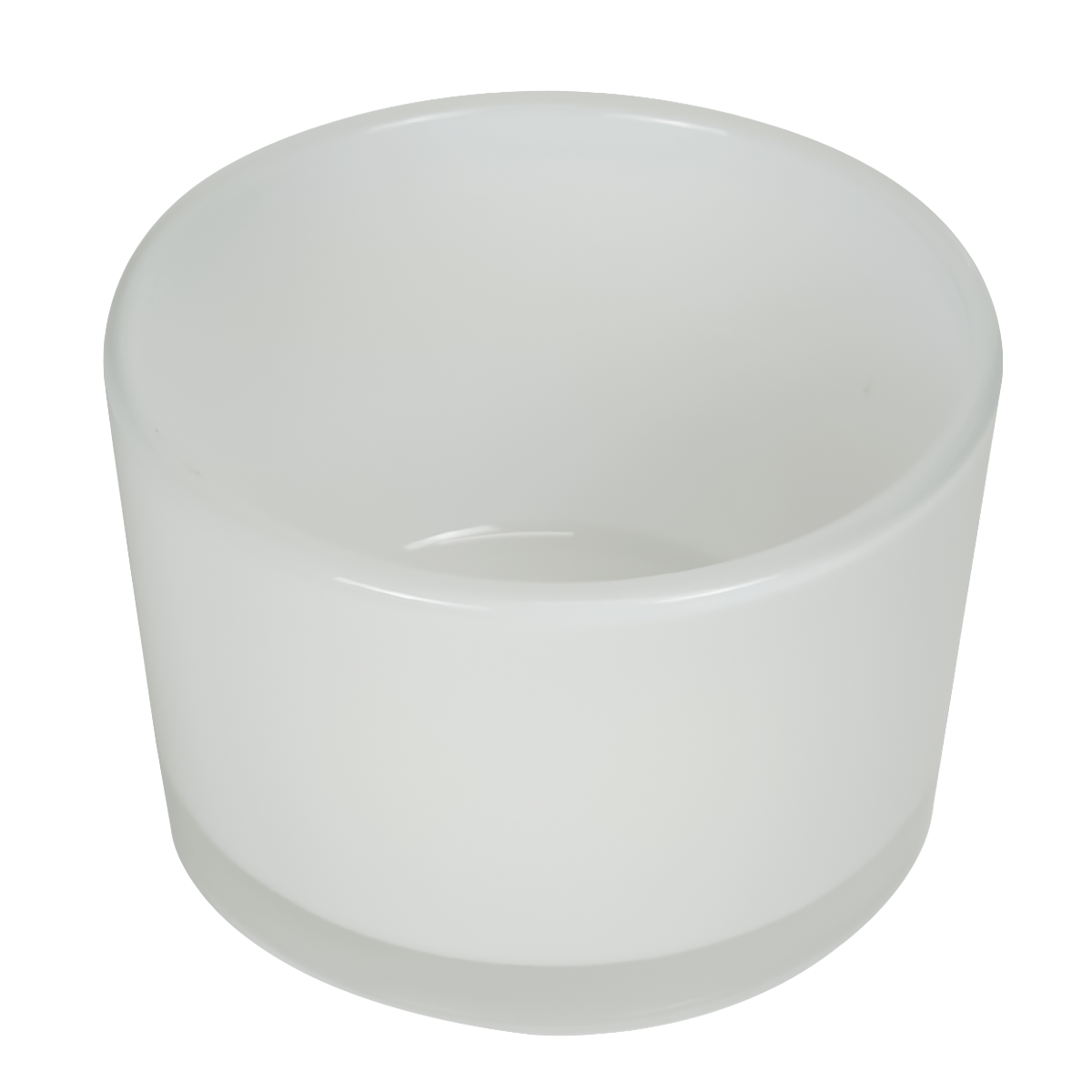 140ml - Mónaco Vaso de vidrio para velas - Blanco Brillante - Candle Craft