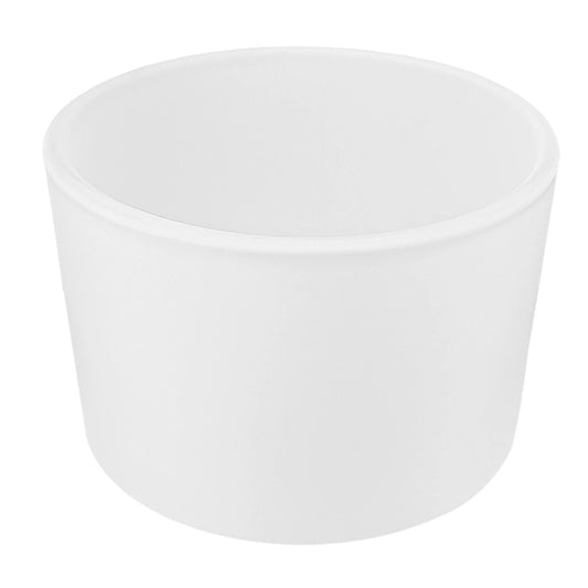 140ml - Mónaco Vaso de vidrio para velas - Frasco Blanco Mate - Candle Craft