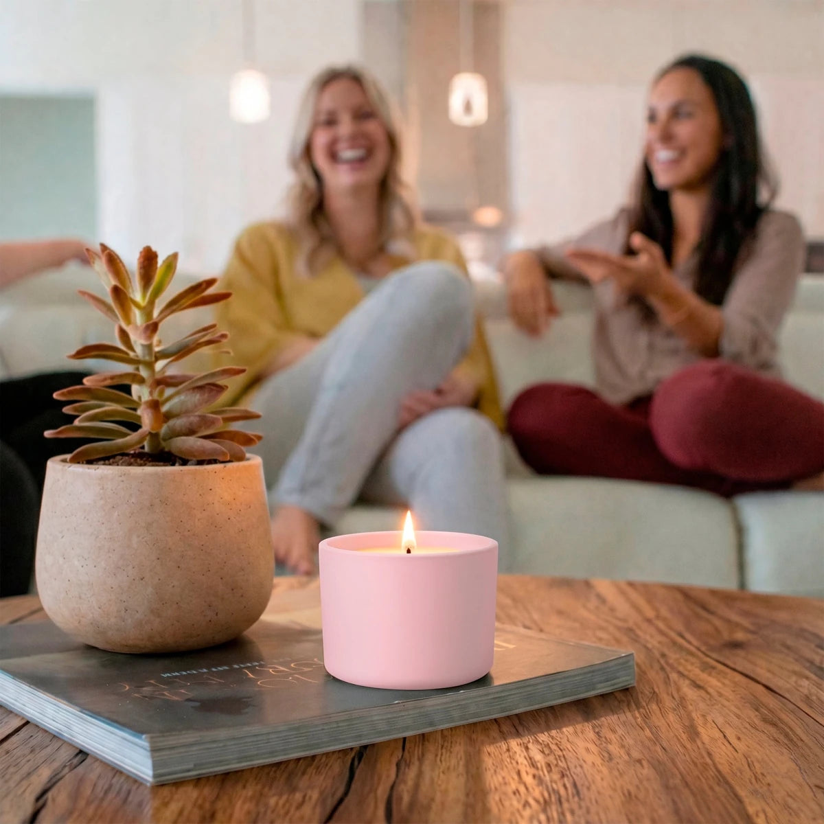 140ml - Mónaco Vaso de vidrio para velas - Frasco Rosa Pastel Mate - Candle Craft