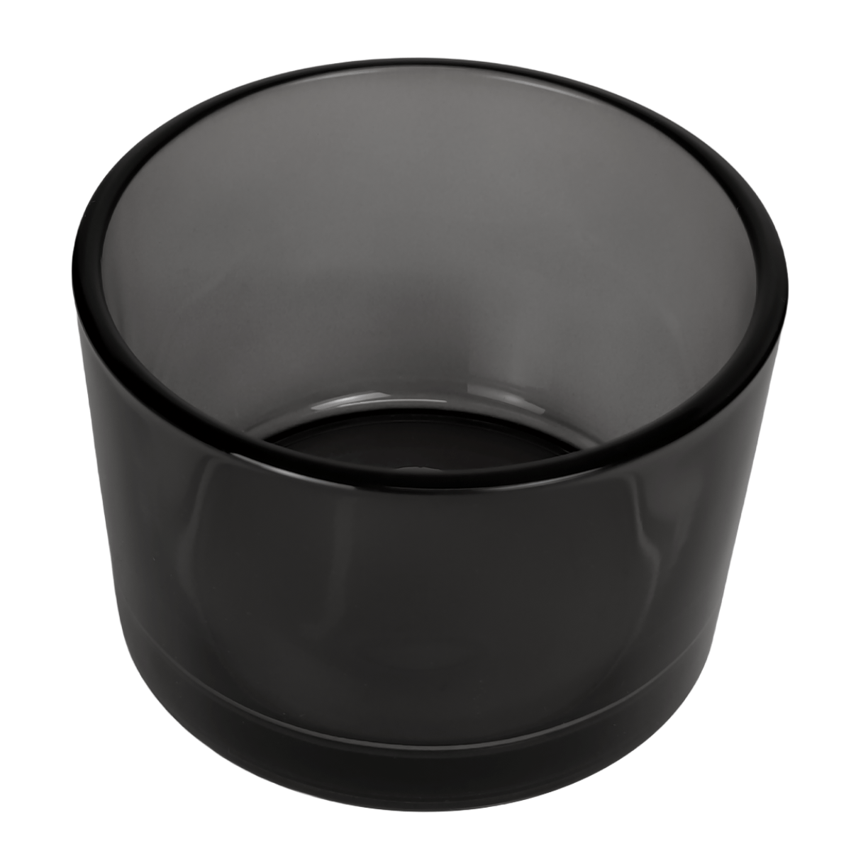 140ml - Mónaco Vaso de vidrio para velas - Gris Transparente - Candle Craft