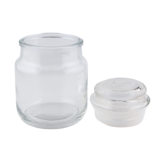 130ml – Boston Vaso Cilíndrico de Vidrio para Velas - Inspidado en Vasos de Yankee Candle® – Transparente