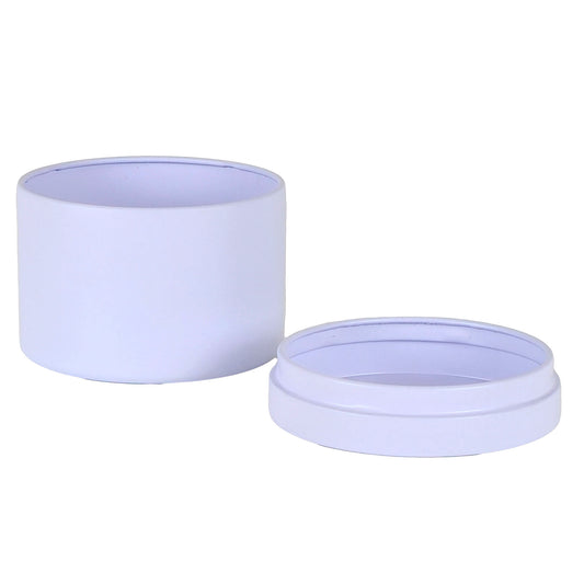 130ml - Tokio Lata de Aluminio Recto para velas - Blanco