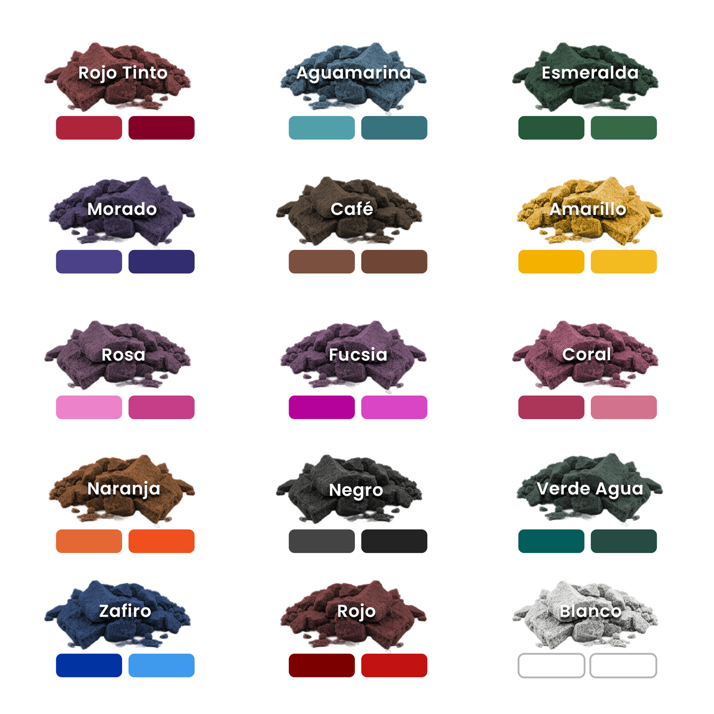 Colorante Sólido para Velas - Tinte en Escamas de Alta Concentración – Kit de Muestras de 15 Colores