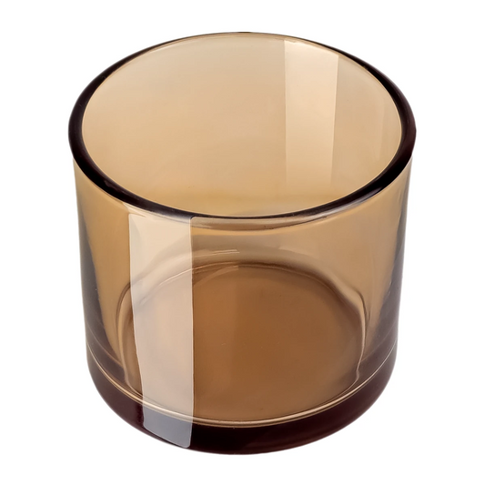 170ml - Mónaco Vaso de vidrio para velas - Frasco Ámbar Transparente - Candle Craft