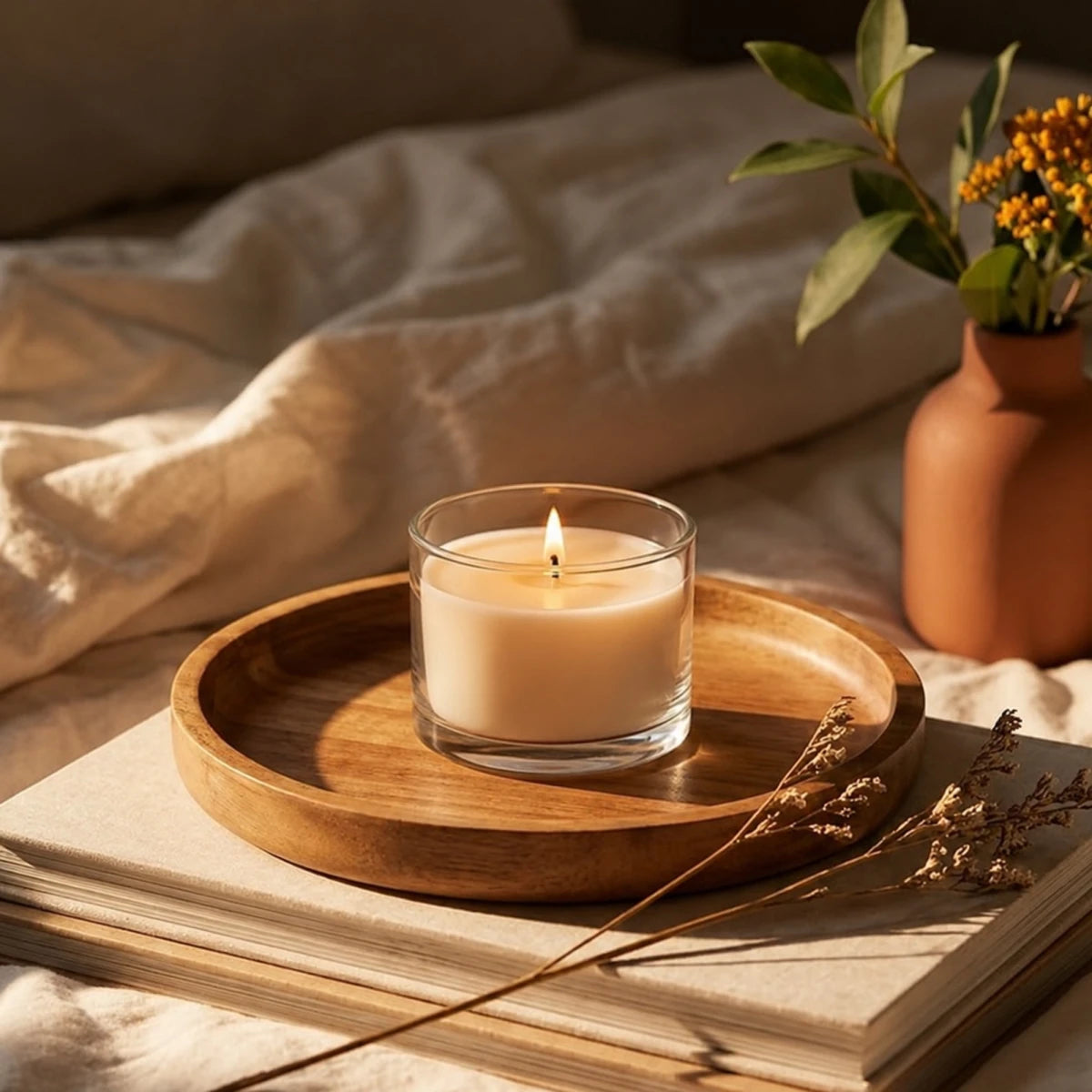170ml - Mónaco Vaso de vidrio para velas - Frasco Cristal Transparente - Candle Craft