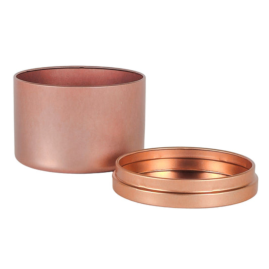 260ml - Tokio Lata de Aluminio Recto para velas - Oro Rosado
