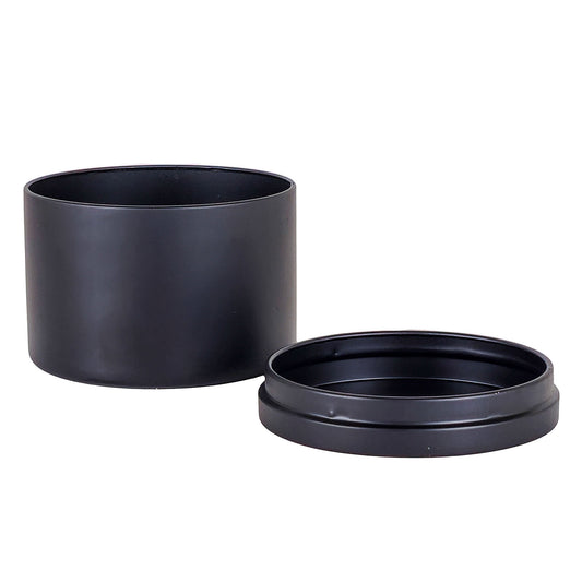 260ml - Tokio Lata de Aluminio Recto para velas - Negro Mate