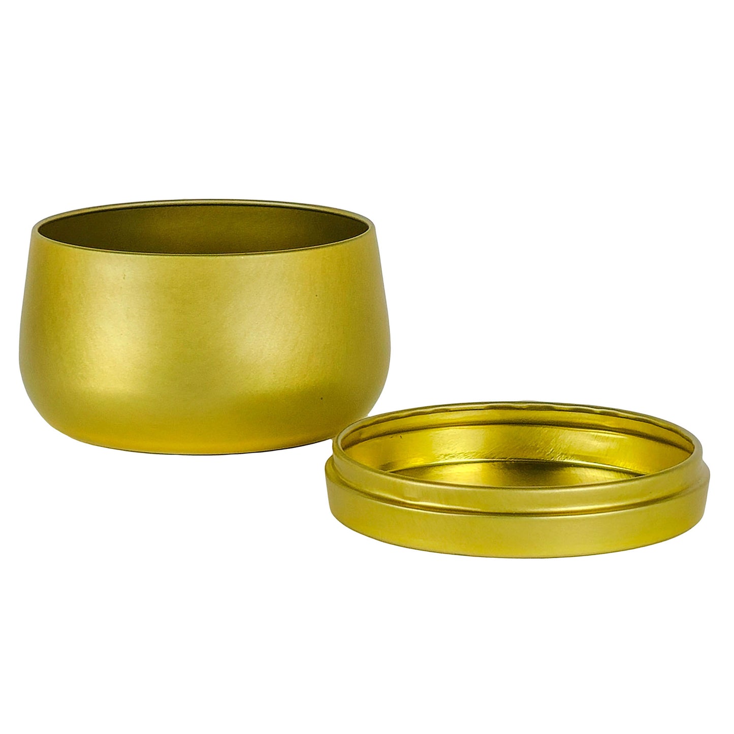 260ml - Tokio Lata de Aluminio Redonda para velas - Dorado