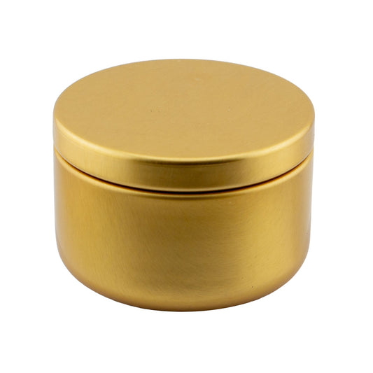 65ml - Tokio Lata de Aluminio Redondo para Velas - Dorado