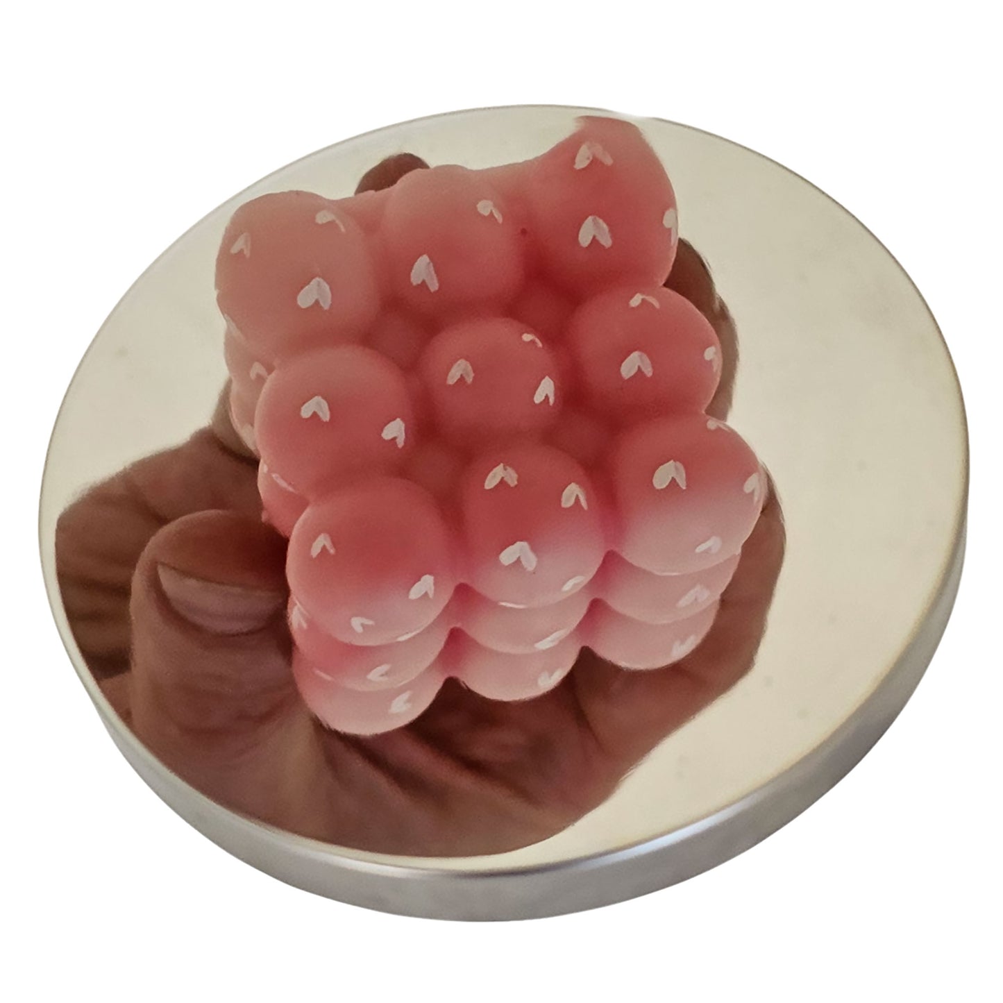 Tapa de Aluminio L para vasos de velas - Plata Espejo