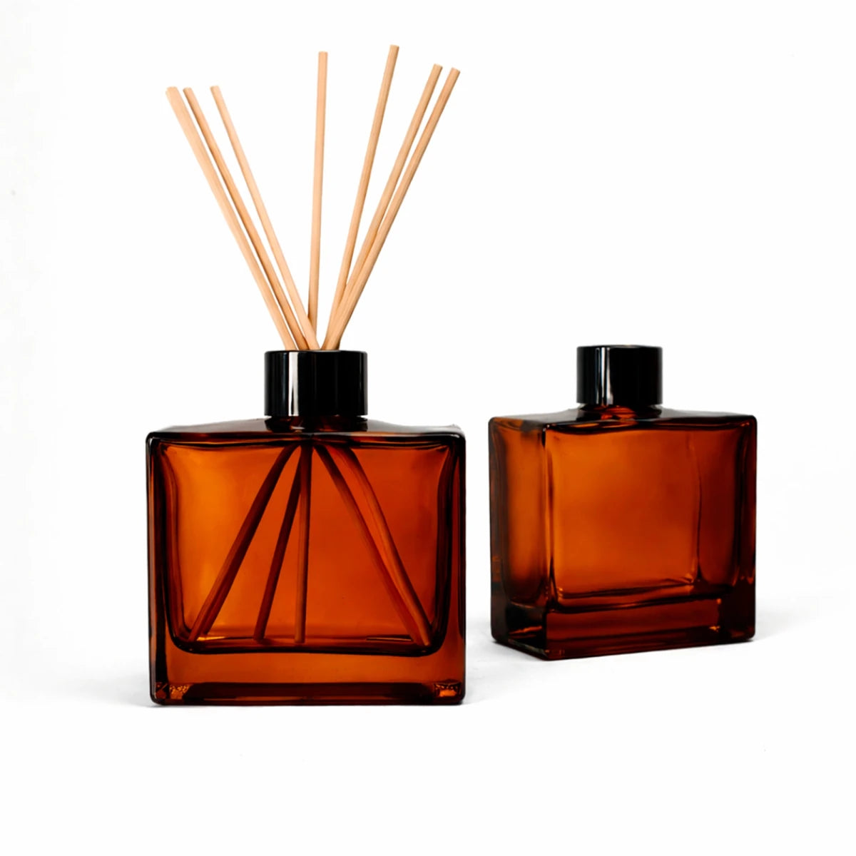 200ml Ravena - Frasco para Difusor de Vidrio - Botella Difusor de Varillas - Ámbar Transparente - Candle Craft