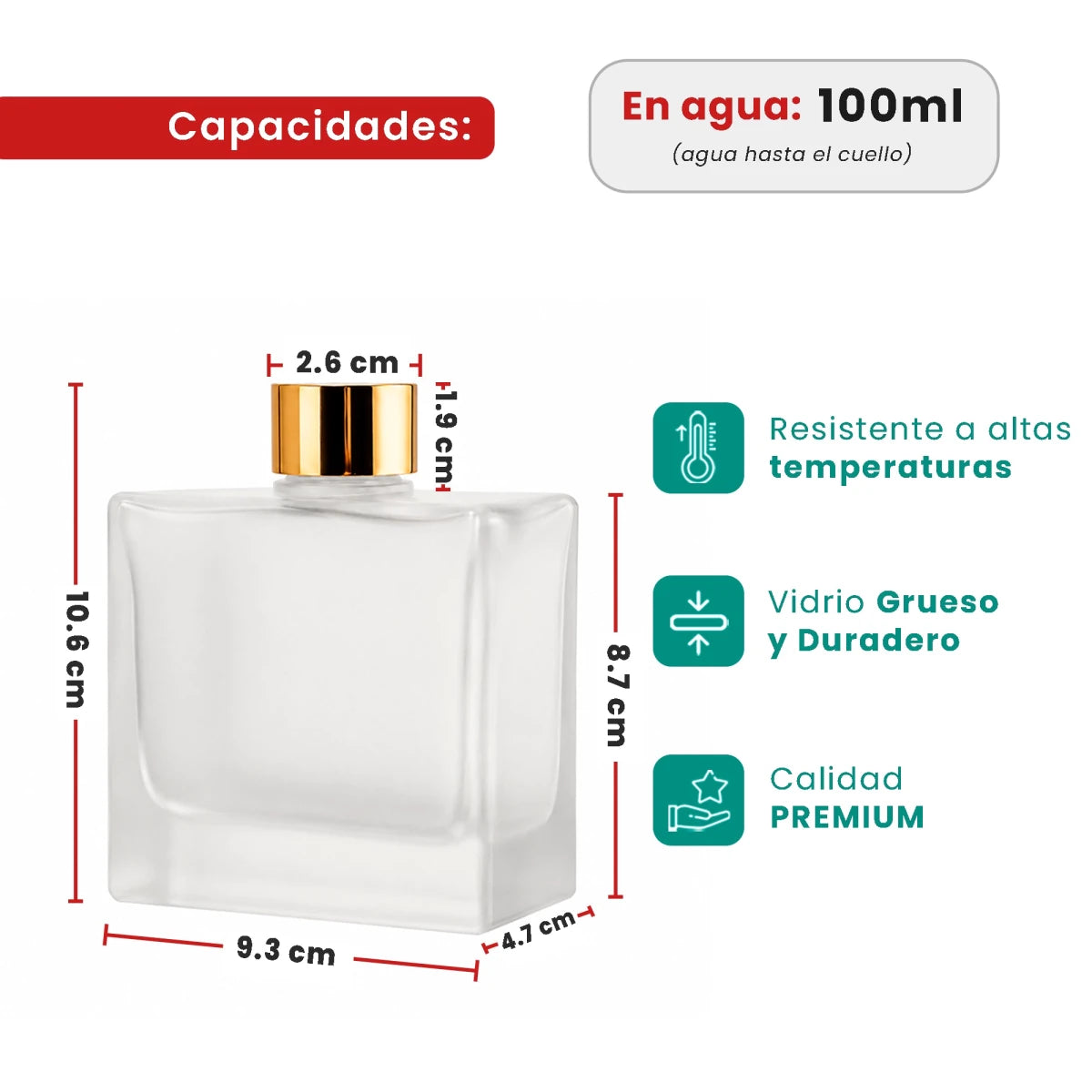 200ml Ravena - Frasco para Difusor de Vidrio - Botella Difusor de Varillas - Blanco Satinado - Candle Craft
