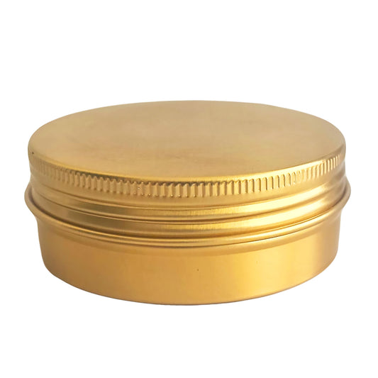 30ml - La Paz Pomadera de Aluminio - Lata de Aluminio - Dorado