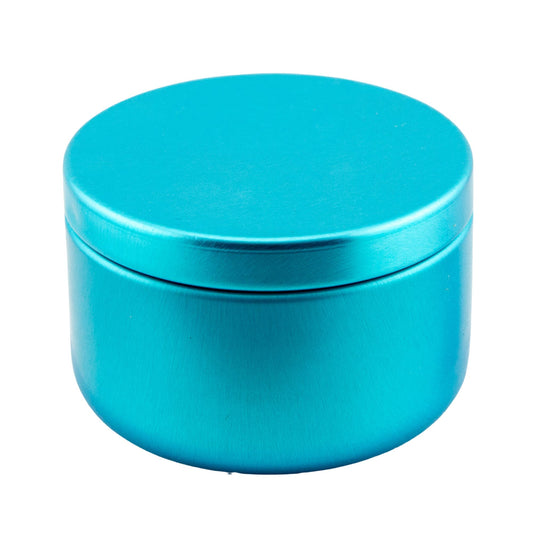 65ml - Tokio Lata de Aluminio Redondo para Velas - Azul Claro