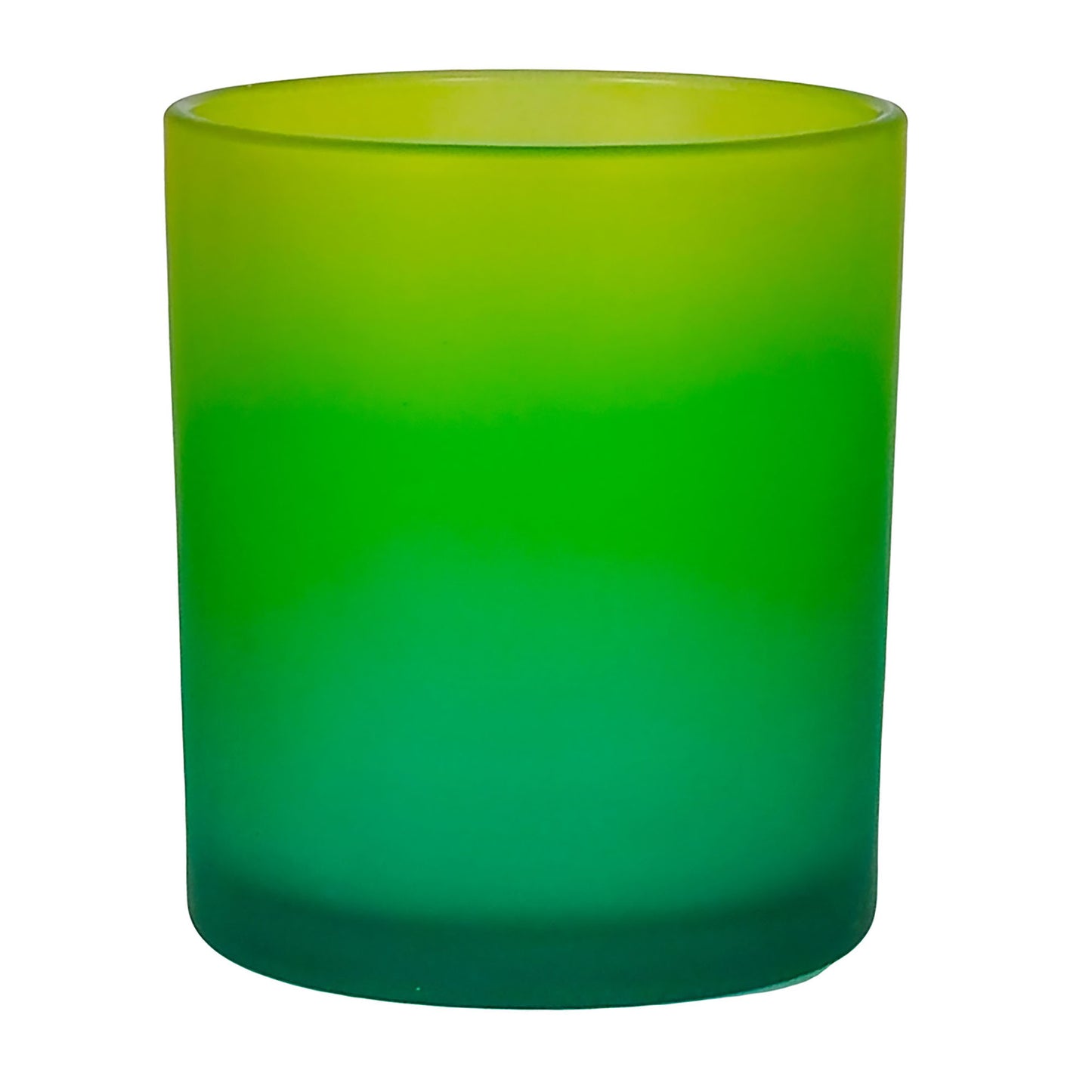 210ml - Mónaco Vaso de vidrio para velas - 2 colores: Amarillo y Azul Satinado