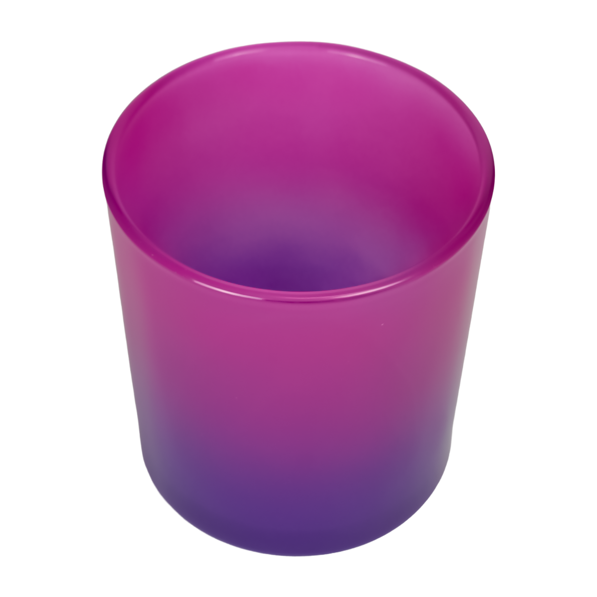 210ml - Mónaco Vaso de Vidrio para Velas - 2 colores: Rosa y Morado Transparente