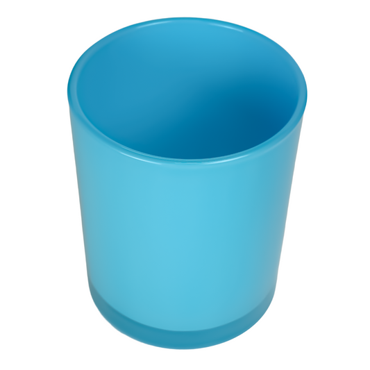 210ml - Mónaco Vaso de Vidrio para Velas - Azul Cielo Brillante