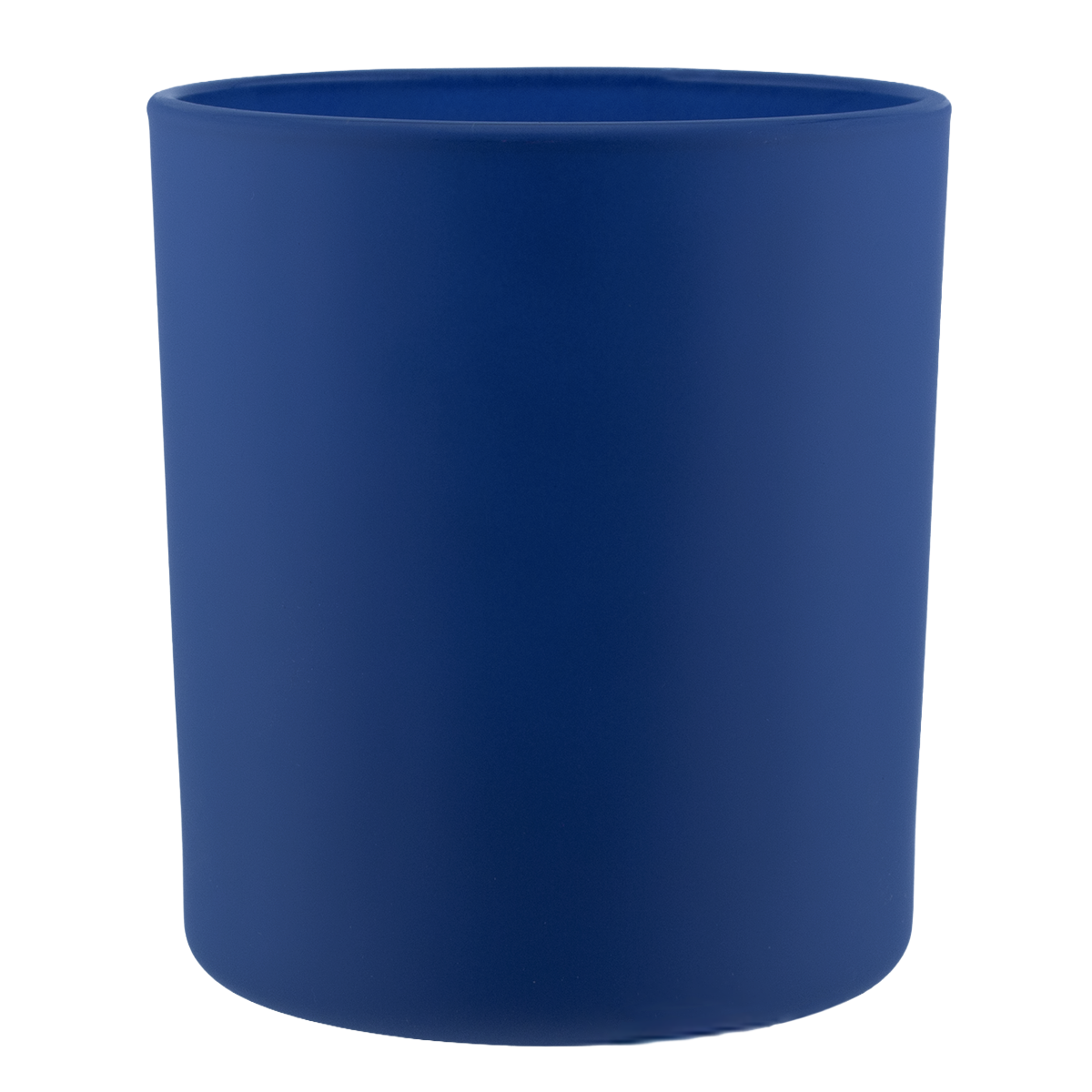 210ml - Mónaco Vaso de vidrio para velas - Azul Cobalto / Azul Rey - Mate