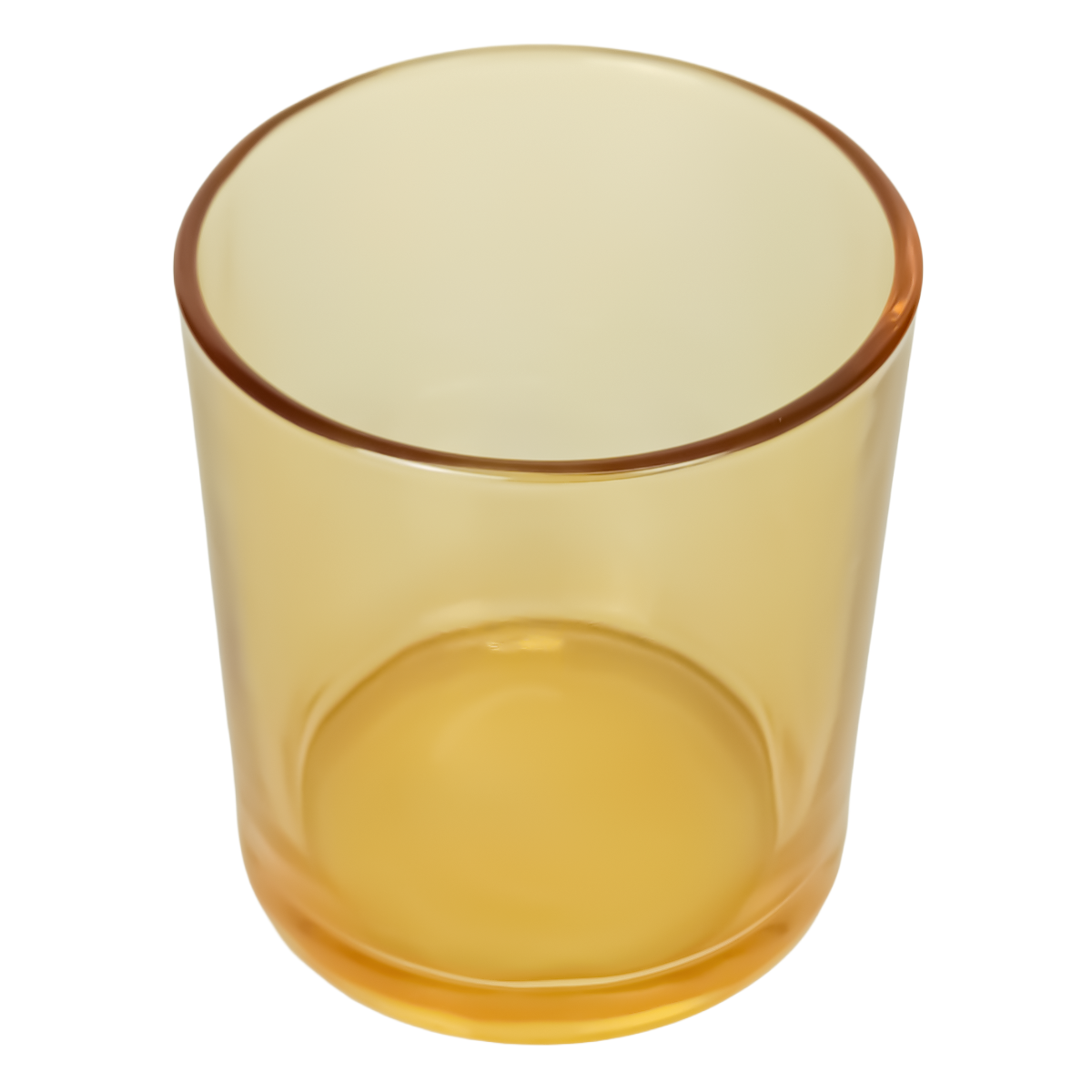 210ml - Mónaco Vaso de vidrio para velas - Champagne / Caramelo - Transparente