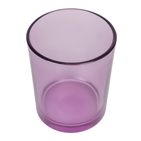 210ml - Mónaco Vaso de vidrio para velas - Morado Transparente
