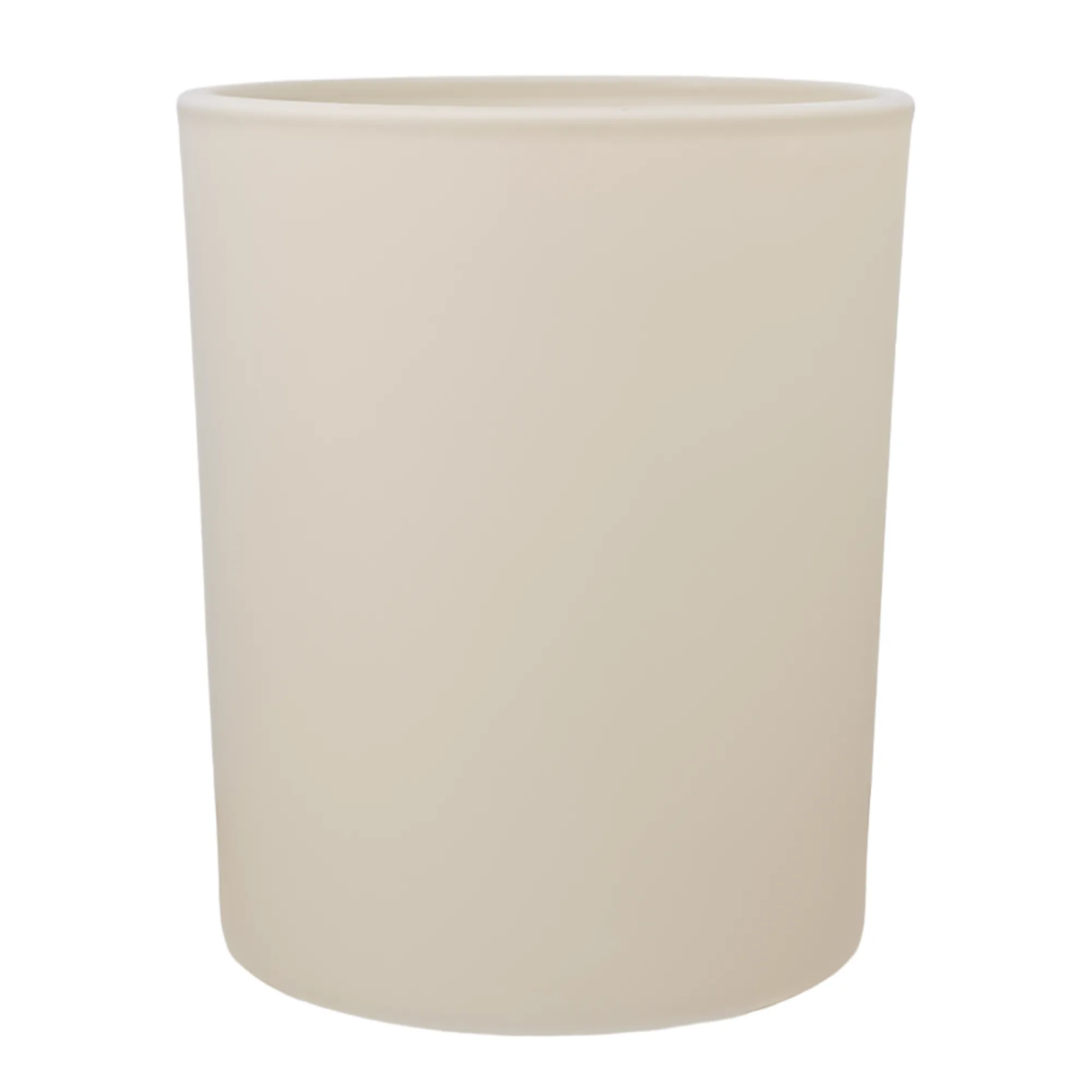 210ml - Mónaco Vaso de vidrio para velas - Frasco Beige Crema - Mate - Candle Craft