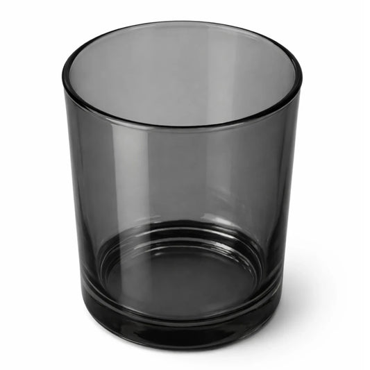 210ml - Mónaco Vaso de vidrio para velas - Frasco Gris Transparente - Candle Craft