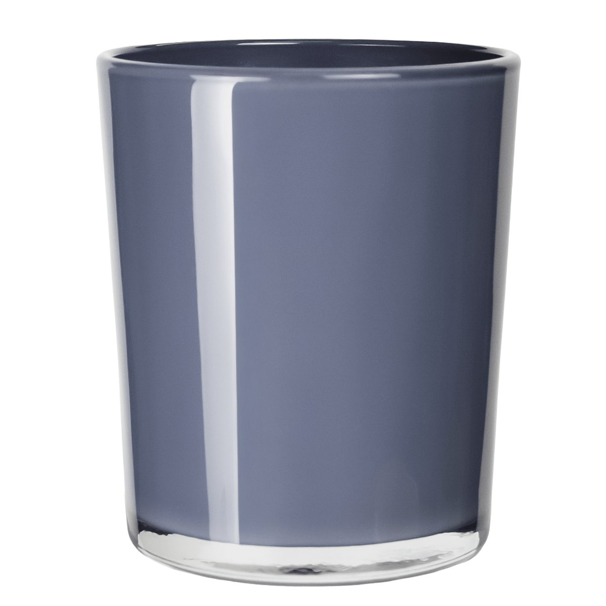210ml - Mónaco Vaso de Vidrio para Velas - Gris Brillante - Candle Craft