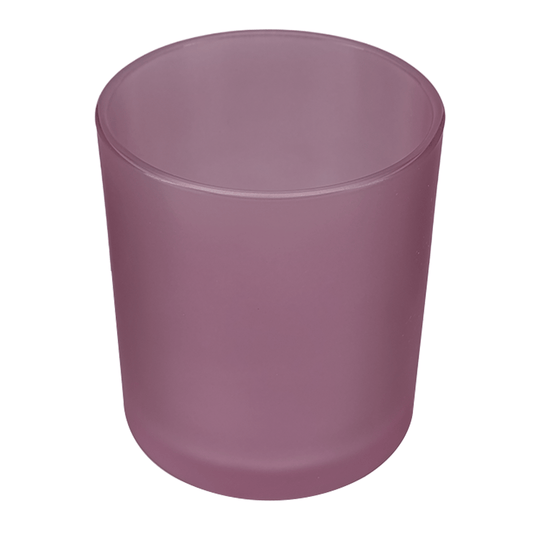 210ml - Mónaco Vaso de vidrio para velas - Morado Satinado - Candle Craft