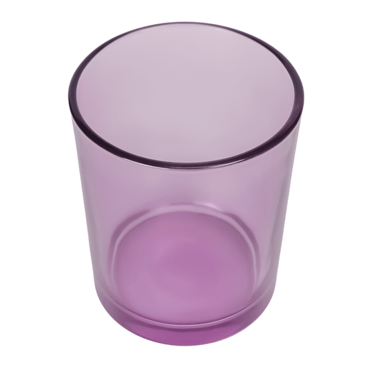 210ml - Mónaco Vaso de vidrio para velas - Morado Transparente - Candle Craft