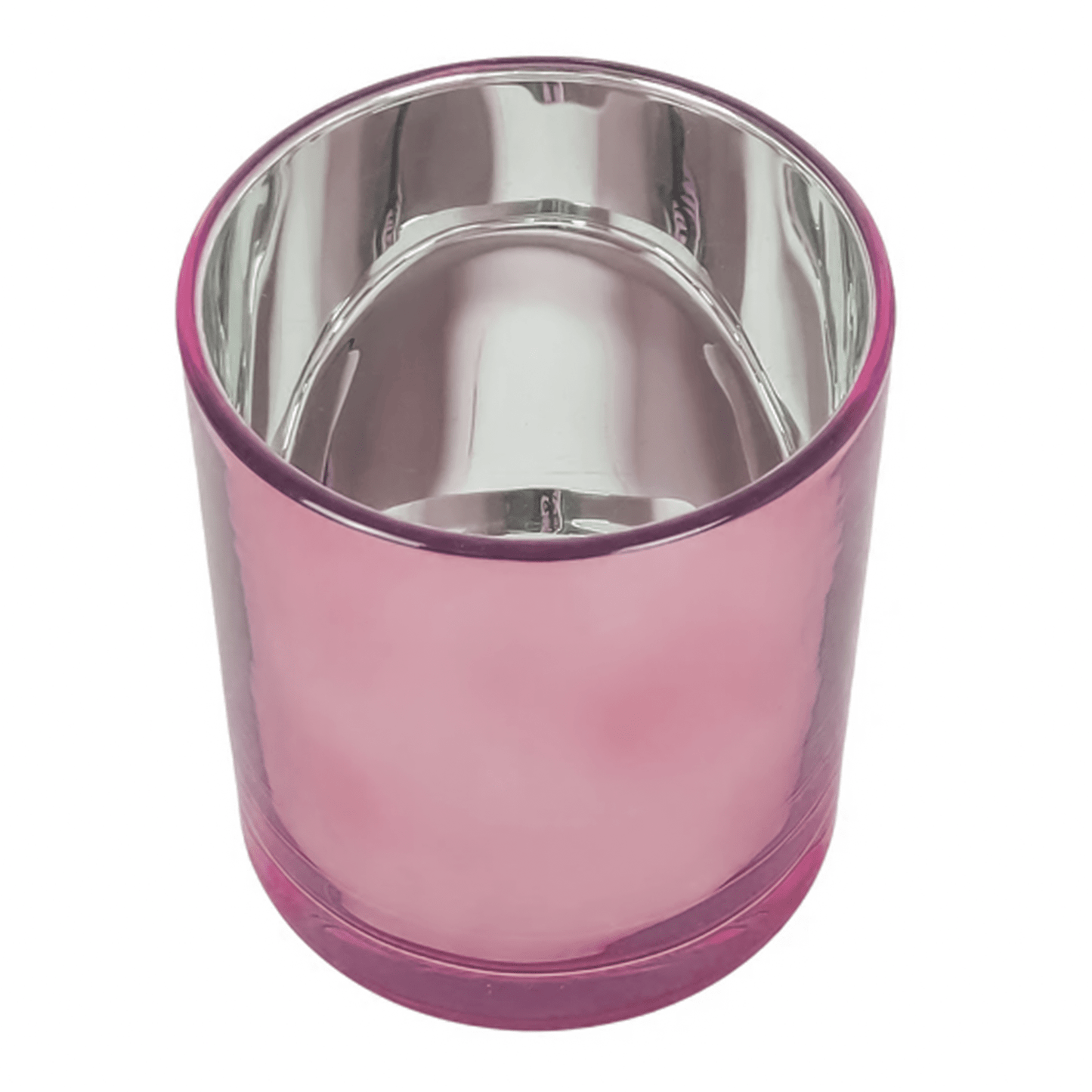 210ml - Mónaco Vaso de vidrio para velas - Rosa Metálico - Candle Craft