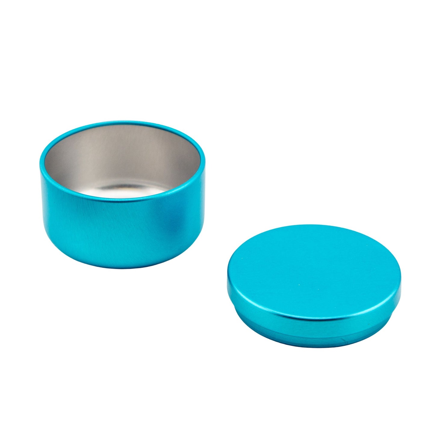 65ml - Tokio Lata de Aluminio Redondo para Velas - Azul Claro