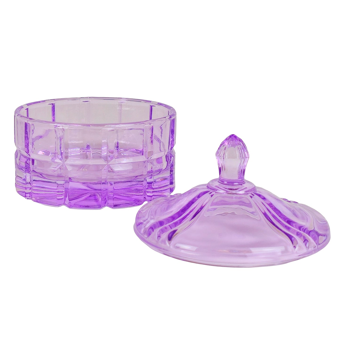 220ml - Cannes Vaso de lujo de vidrio para velas - Morado Brillante