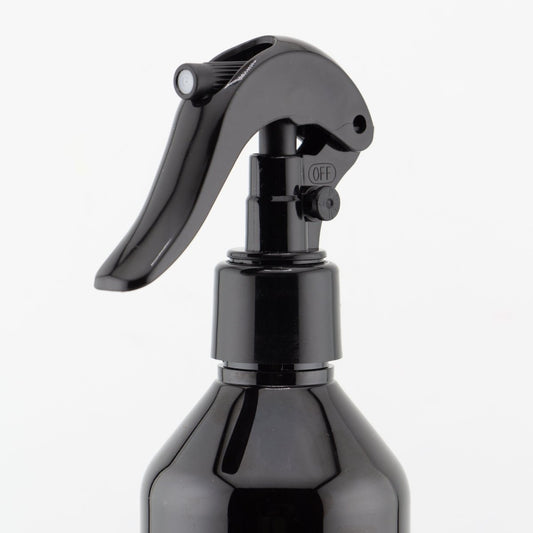 240ml - Botella para Room Spray - Recipiente para Spray Aromatizante para Casa – Disparo Brisa - Ámbar Oscuro / Negro - Candle Craft