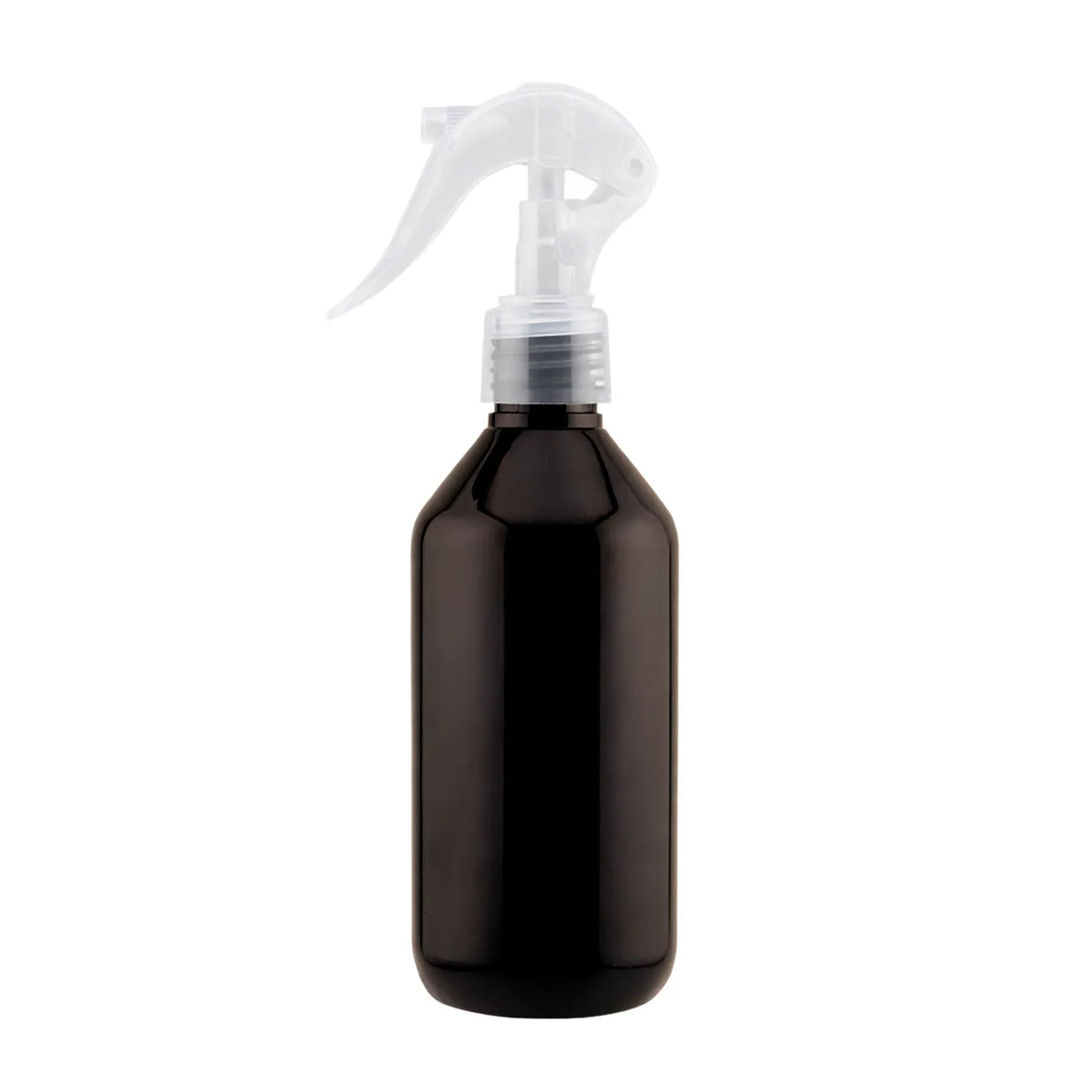 240ml - Botella para Room Spray - Recipiente para Spray Aromatizante para Casa – Disparo Brisa - Ámbar Oscuro / Transparente