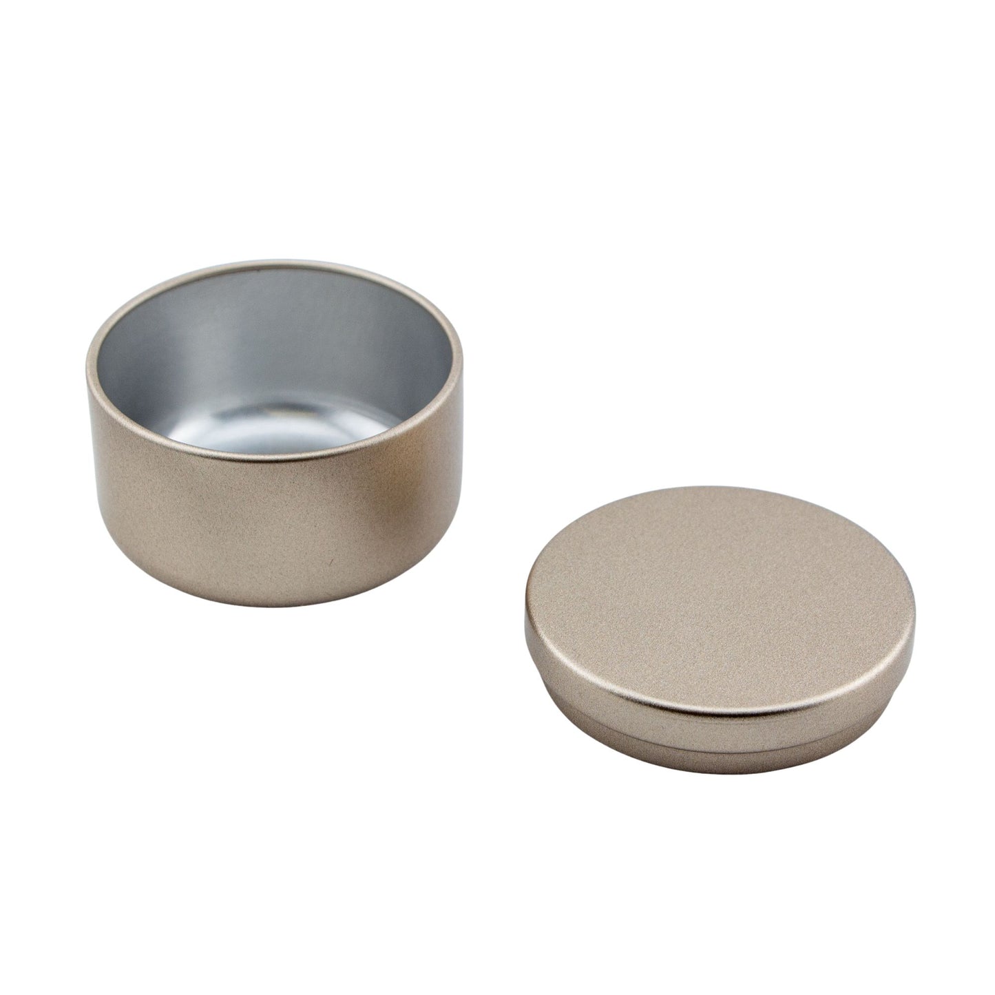 65ml - Tokio Lata de Aluminio Redondo para Velas - Dorado Champagne